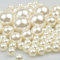 Perlen zum auffädeln lose Perlen für armbänder 70 Stück 12/20/30mm poliert Perlen für Christmas decoration/Vase Füllstoffe/Schmuck Halsketten/Kleidung Dekoration/Hochzeit/Geburtstag Party (Elfenbein)