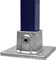 KLEMP Fussplatte Quadratische Rohrverbinder 40x40 mm Vierkantrohre Temperguss Typ 10S-40x40 mm