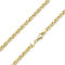 MATERIA Herren Gold-Kette Königskette 3mm dick - 925 Sterling Silber Halskette vergoldet K112-40 cm