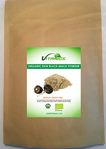 Ekologiskt svart Maca-pulver (Black Maca Powder) (600g)