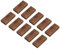 USB-Speicherstick aus Holz, 2.0, 2 GB, Walnussholz, 10 Stück