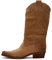 Felmini - Scarpe Donna - Innamorarsi com GERBERA 7962 - Stivali Cowboy - In Pelle Genuina - Marrone - 40 EU Size