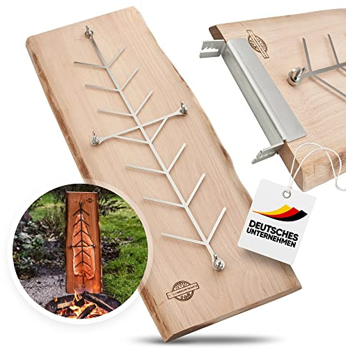 Planche à saumon flammé en hêtre extra large (bois)