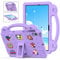 Tablet Case For Lenovo Tab K10 TB-X6C6F X6C6L X6C6X 2021 Kids Friendly DIY Cartton Cute Doll, Stand with Handle Lightweight EVA Foam Full Body Screen Protection Shockproof Cover Purple