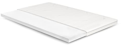 Meisterschlaf Kaltschaum Topper 140x170 cm (BxL) - Tencel 3D - Mittel - Höhe 7 cm - OEKOTEX - RG 45 kg/m³ - Made in Germany