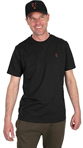 Fox Collection T Black & Orange - T-Shirt, Angelshirt, Größe:XXXL