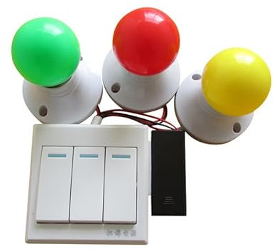 zalati Busy Board LED Lumières Jouet avec Interrupteur DIY Accessoires pour Montessori Early Education - 3 Couleurs