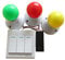 zalati Busy Board LED Lichter Spielzeug mit Schalter DIY Zubehör für Montessori Frühe Bildung-3 Farben