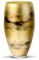 Terroso – Vase – Mundgeblasenes goldenes Glas – Luxuriöses Erscheinungsbild, Stilvoll & Elegant - 38 cm hoch - Marmoroptik – Blumenvase