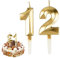 AIYONG 21. Geburtstag Kerzen Kuchen Ziffer Kerzen Alles Gute zum 12.Geburtstag Kuchen Topper Dekoration für Geburtstag Party Hochzeit Jahrestag Feier Lieferungen