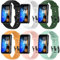 Monuary 6 Pezzi Cinturino Compatibile per HUAWEI Band 10/9/8, Morbido e Traspirante Sportivo Braccialetti di Ricambio Colorati, Rilascio Rapido