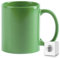 ShyaWorld Tazas de cerámica de 370ml de colores presentada en caja individual. Aptas para microondas y lavavajillas. (Verde, 1)