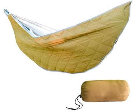 Sharplace Outdoor Camping Verdickte Hängematte Warme Abdeckung Herbst Und Winter Winddicht Kalte Baumwolle Hängematte Isolierung Hängematte Abdeckung, Gelb