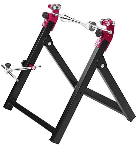 lyrlody Soporte de Equilibrio de Ruedas para Máquina Equilibradora de Ruedas de Motocicleta, para Ruedas de hasta 5 Pulgadas de Ancho y 23 Pulgadas de Diámetro, con Recubrimiento en Polvo