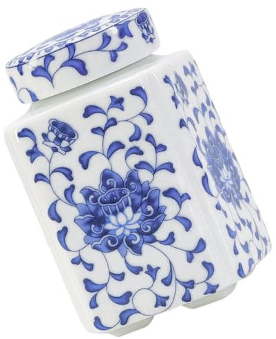 Ciieeo Exquisites Teeglas Im Vintage- Und Weißstil Luftdichte Tee-aufbewahrungsdose Für Losen Tee Dekoratives Glas Für Die Küche