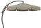 Sun Garden Easy Sun TM Ampelschirm 350 cm | rund | Aluminium Anthrazit | 100% Olefin (ca. 190 g/m²) | 360° drehbar | Öffnung mit Kurbel | Bezug in Beige B054