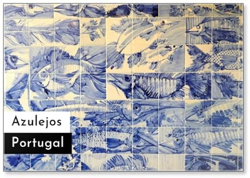 Traditional Portuguese Ceramic Tiles, Called Azulejos, Fridge Magnet