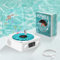 ﻿POFIBO The Waves Vinyl Player, Giradischi Vinili con Luce a Onde dell'Acqua, Giradischi Stereo a 360° con 3 Modalità di Luce Regolabili e 4 Suoni Naturali, Compatibile con Bluetooth, TF e AUX