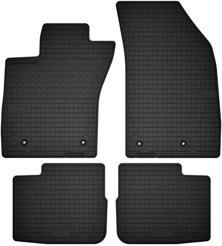 Wielganizator Set di Tappetini in Gomma Compatibile per Fiat Tipo II (2015-) combo neri su misura adattamento ottimale