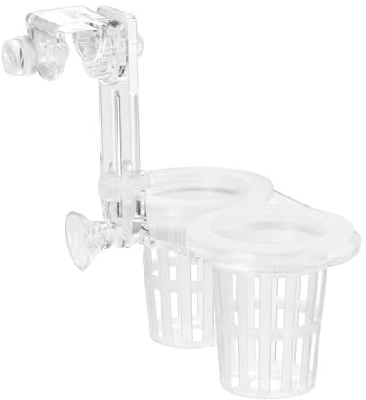 BDKMMS Sturdy Aquarium Plant Holder, Acrylic Adjustable Clear Aquarium Plant Holder Premium Aquarium Planter Cups for Aquarium Cultivation Decoration