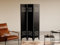 Vente-unique-Paravent 3-teilig Spindtür - Industrial Style - Metall - 107 x 178 cm - Schwarz - CASILY