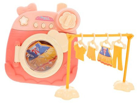 UPKOCH 1set Mini Lavatrice Giocattolo Per Ragazzo Ragazza Elettrodomestico Simulato Compatto e Leggero Gioco Educativo Per Sviluppo Delle Abilità e Riconoscimento Dei Giocattolo