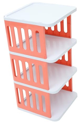Zerodeko Easy putz platzsparende Shoe Stand Schuhe kommode Shoe Cabinet Tür Gestell Schuhorganizer für den Schrank eng Regale zur Aufbewahrung von Schuhen Mehrschichtiges Schuhregal Plastik