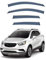 KDZDJH Auto Windabweiser Regenabweiser Für Opel Mokka X MK1-J13 2012-2019 Luftabweiser Autofenster Regenschutz Schutz Seitenfensterabweiser