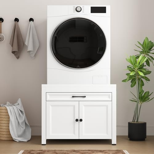 PREMTURE Waschmaschinenschrank Schrank für Waschmaschine - Minimalistisch Überbauschrank Wäschetrockner - Moderner Waschmaschine Trockner Schrank, 70 x 70 x 57 cm