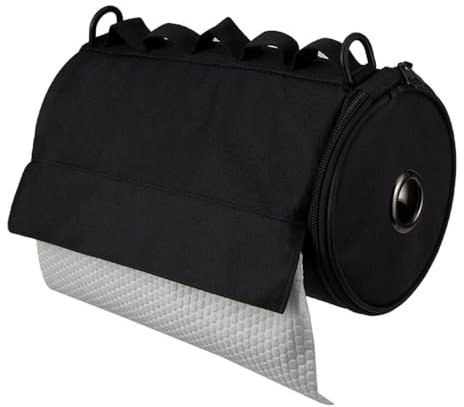 Hanging Toilet Paper Holder, Toilet Roll Case Tissue Storage Pouch with Handle & Side Webbing for Camping Hiking Picnics Home
