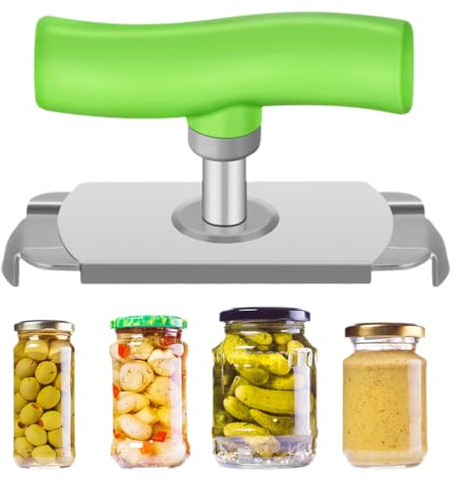 Flaschenöffner Glasöffner Schraubdeckelöffner, 2025 Neu Edelstahl-Drehgelenk Dosenöffner Deckelöffner Sparen Sie Aufwand Flaschenöffner, für Salatdressing und Ketchup aus der Dose (A#)