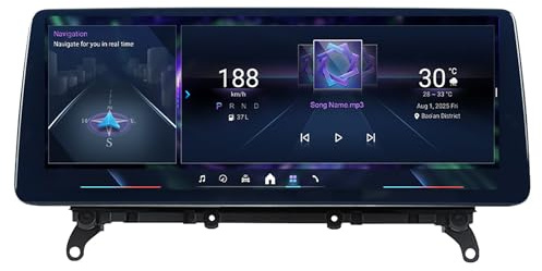Android 14 Autoradio Qualcomm 685 für BMW X3 X4 F25 F26 CIC NBT EVO 2011-2019 GPS Navigation 12.3 Zoll Kapazitiver Touchscreen Auto Stereo Car Radio Carplay Android Auto (NBT,Qualcomm668S 6+64G 2K)