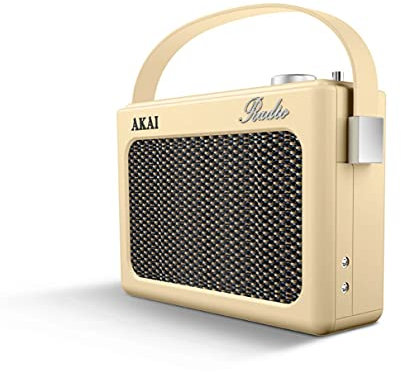 Akai a60016cn Dab Radio con diseño Retro, Color Crema