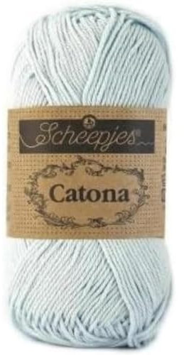 Scheepjes Catona Cotton Yarn, 509 Baby Blue, 1x25g