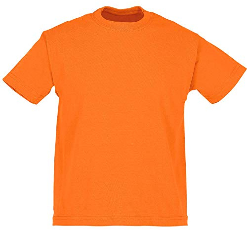 Fruit of the Loom Boys' Valueweight T Kids T-Shirt (Pack of 2) - Orange - 12 Years