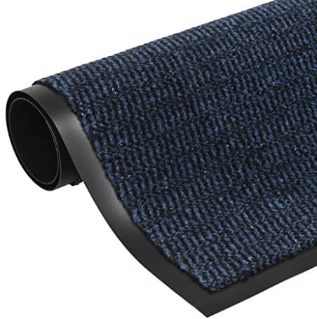 vidaXL Schmutzfangmatte Rechteckig Getuftet Türmatte Fußmatte Schmutzmatte Sauberlaufmatte Fußabtreter Türvorleger Matte 80x120cm Blau