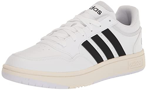 adidas Men's Hoops 3.0 Low Sneaker, White/Black/Chalk White, 10 UK