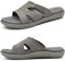 KuaiLu Ciabatte Donna Ortopediche Moda Leggere Comode Supporto Arco Plantare Doccia Sandali Estive Spiaggia Piscina Aperte Mare Pantofole Antiscivolo Gomma Suole Scarpe Grigio 37