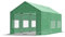 Das Company Serre en film plastique 3 x 6 m - Construction Summer Floor - Vert - Serre de jardin