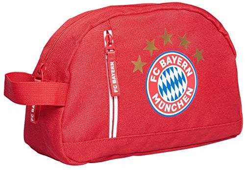 FC Bayern München Kulturbeutel | Waschbeutel | Rot