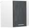 Vicco Eckhängeschrank R-Line, Küchen-Eckschrank, Schwarz Beton, 57 cm