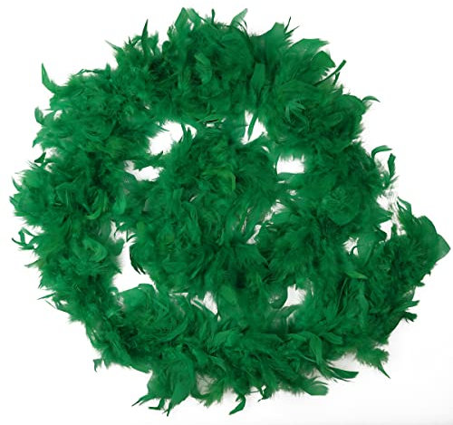 Mondo Tessuti Federboa - echte Feder tierischen Ursprungs, grün, 200cm