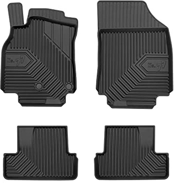 Automatten Nr. 77 passend für Renault Megane III Sport Passform 2008-2011 Gummi | Premium Fußmatten Set | langlebiges TPE Material | Top Rand
