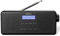 Groov-e Vienna Rechargeable DAB & FM Digital Radio - Built-In Alarm Clock & Bluetooth Connectivity - LCD Display - Micro USB or Battery Operated - Portable Radio - 40 Preset Stations - Black