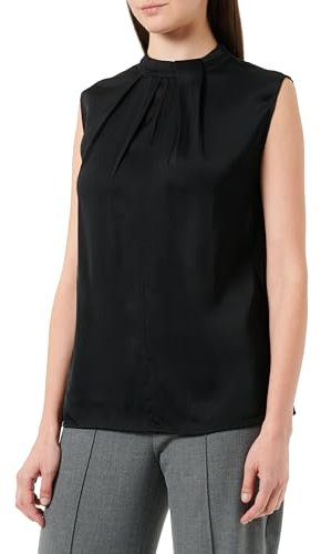 comma Damen 2136467 Bluse, 9999 schwarz, 40