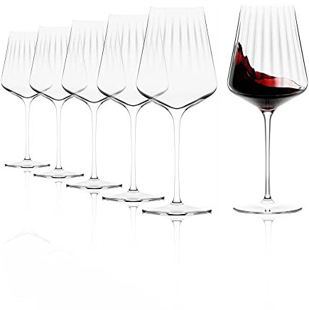 SStölzle Lausitz Symphony/Set di 6 bicchieri da vino rosso borgogna/Bicchiere di cristallo/Bicchieri da vino rosso
