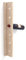 Botellero de pared de madera maciza de pino para 6 botellas (60,5x7,5x9,5cm)
