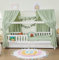 ALAVYA HOME® Hausbett KOMPLETT Set mit Musselin DEKO I Kinderbett 90x200 cm mit Schubladen inkl. 100% Bio-Musselin, Baumwolle Deko und Matratze I Massivholzbett mit Rausfallschutz und Lattenrost