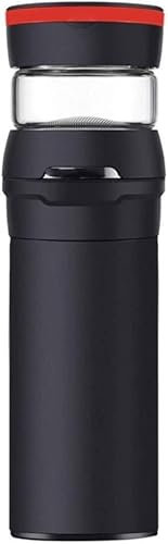 VVHUDA Taza de Viaje Multiusos y Vaso Infusor de té Botella de Agua Frasco con infusión de Frutas Termo de café de Acero Inoxidable de Doble Pared frío y Caliente Small Gift