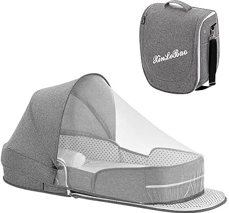 Tsuchiya Baby Reisebett | Klappbarer Stubenwagen Babyliege | Faltbar Babybett Babyzelt Mit Matratze | Portable Reisebettzelt